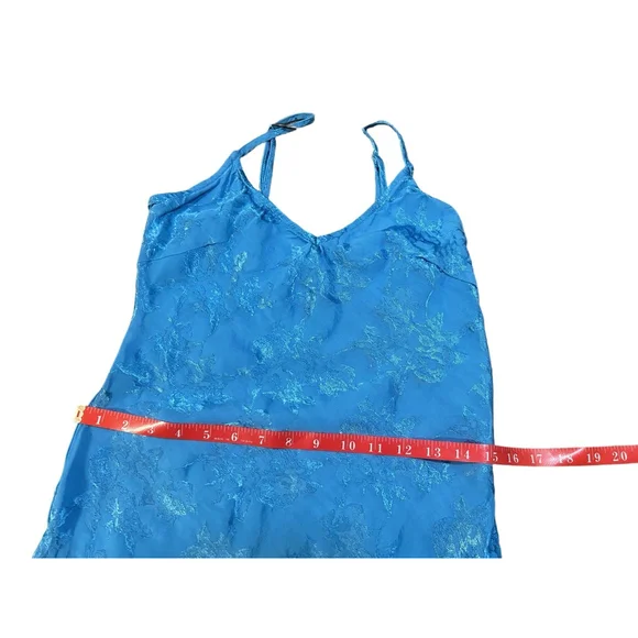 Lulu’s Blue Floral Jacquard Midi Dress S - Picture 9 of 10